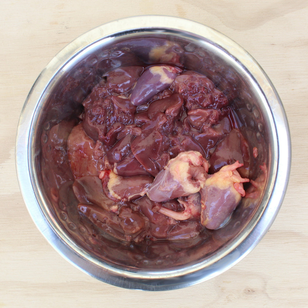 raw pheasant hearts and livers for pets